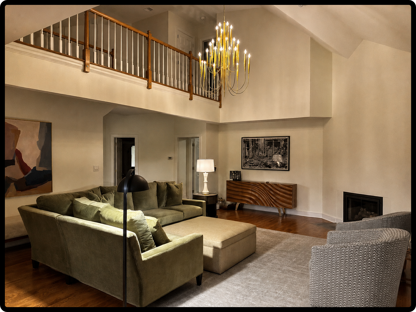 Lighting and art are easy ways to make a big change.